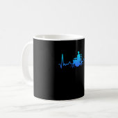 Drums Drummer Heartbeat Mama Kaffeetasse (Vorderseite Links)