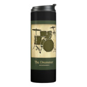 Drums Drummer Music Thermosbecher (Nach links gedreht)