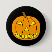 Drums Halloween Pumpkin Button (Vorderseite)