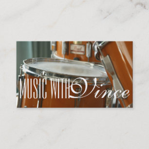 Drums Instructor Music Studio Business Card Visitenkarte