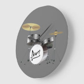 drums-instruments-music-drum große wanduhr (Winkel)