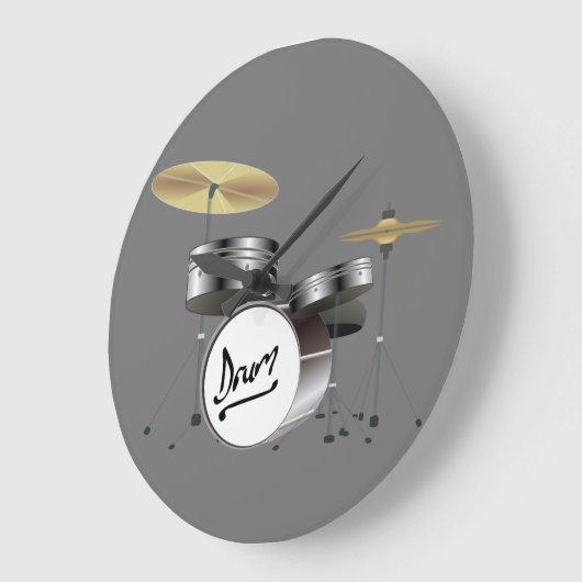 drums-instruments-music-drum große wanduhr (Winkel)