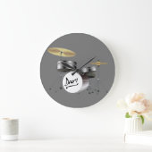 drums-instruments-music-drum große wanduhr (Zuhause)