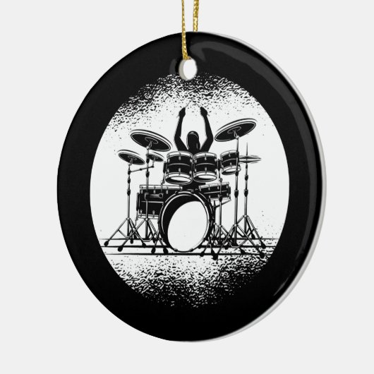 Drums Men Drum Kit Musikgeschenk Keramik Ornament (Links)