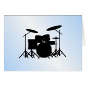 Drums Music Design Blau (Vorderseite (Horizontal))