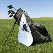 Drums Music Design Blau Golfhandtuch (Gras)