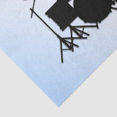 Drums Music Design Blau Seidenpapier (Ausschnitt)