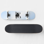 Drums Music Design Blau Skateboard (Horizontal)