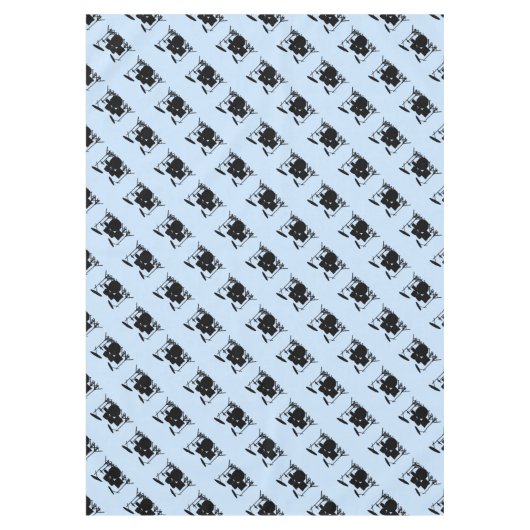 Drums Music Design Blau Tischdecke (Vorderseite)