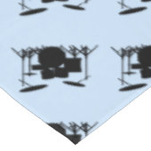 Drums Music Design Blau Tischdecke (Schrägansicht)