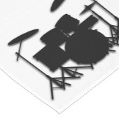 Drums Music Design Kurzer Tischläufer (Ecke)