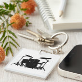 Drums Music Design Schlüsselanhänger (Vorderseite rechts)