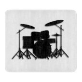 Drums Music Design Schneidebrett (Vorderseite)