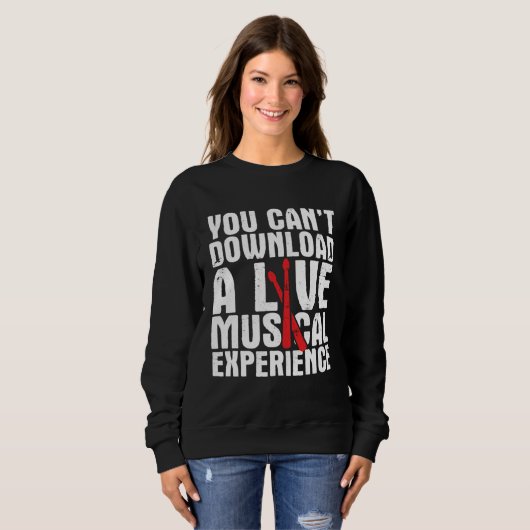 Drums Musician Player For A Drummer 4 Sweatshirt (Vorne ganz)