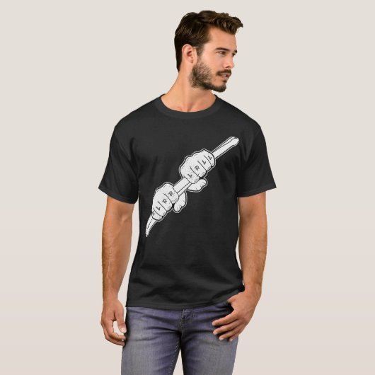 Drums Paradiddle Drummer T-Shirt (Vorne ganz)