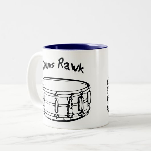 Drums Rawk Tasse (Vorderseite Links)