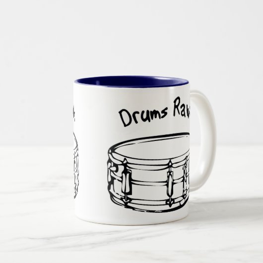 Drums Rawk Tasse (VorderseiteRechts)