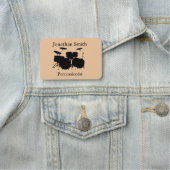 Drums Schlagzeug Musikalische Designmarke Namensschild (Beispiel)