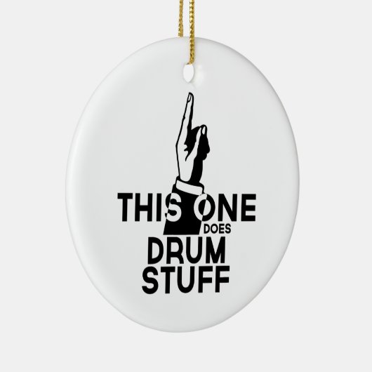 Drums Stuff - Funny Drums Music Keramik Ornament (Rechts)