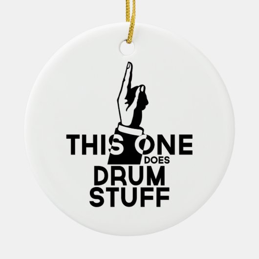 Drums Stuff - Funny Drums Music Keramik Ornament (Vorne)