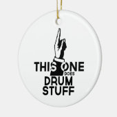 Drums Stuff - Funny Drums Music Keramik Ornament (Links)