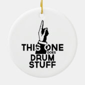 Drums Stuff - Funny Drums Music Keramik Ornament (Hinten)