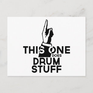 Drums Stuff - Funny Drums Music Postkarte