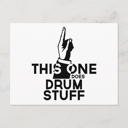 Drums Stuff - Funny Drums Music Postkarte (Vorderseite)