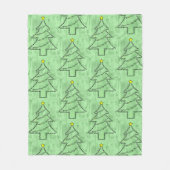 Drums Text Christmas Tree Fleecedecke (Vorderseite)