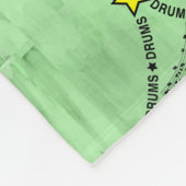 Drums Text Christmas Tree Fleecedecke (Ecke)