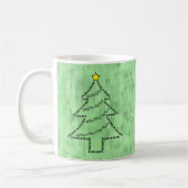 Drums Text Christmas Tree Kaffeetasse (Links)