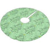 Drums Text Christmas Tree Polyester Weihnachtsbaumdecke (Schrägansicht)