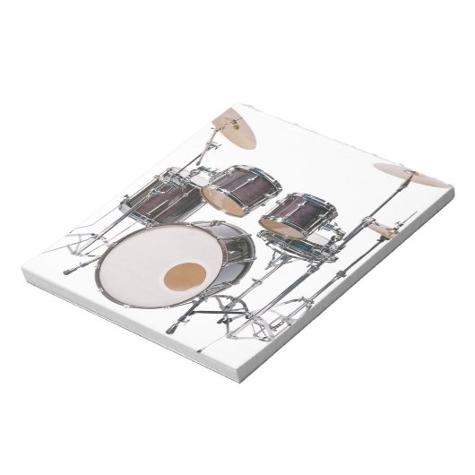 Drums Tools Schlagzeug Music Concert Notizblock (Rotiert)