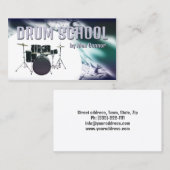Drums Tutor-Visitenkarte Visitenkarte (Vorne/Hinten)