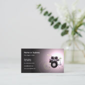 Drums-Visitenkarte Visitenkarte (Stehend Vorderseite)