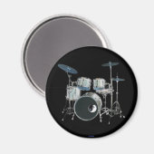 Drums & Yin-Yang Magnet (Vorderseite/Rückseite)