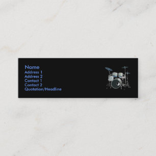 Drums & Yin-Yang-Visitenkarte Mini Visitenkarte