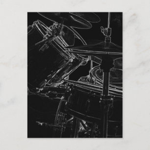 Drumset 2 postkarte