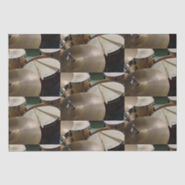 Drumset-Ballen und Stöcke Seidenpapier