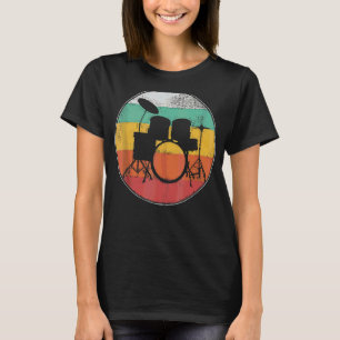 Drumset Drummer Drums Retro Vintag T-Shirt