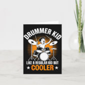 Drumset Drums Lover Percussionist Drummer Kid Drum Karte (Vorderseite)