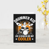 Drumset Drums Lover Percussionist Drummer Kid Drum Karte (Gelbe Blume)