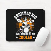 Drumset Drums Lover Percussionist Drummer Kid Drum Mousepad (Mit Mouse)