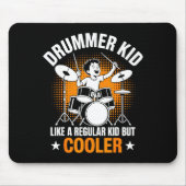 Drumset Drums Lover Percussionist Drummer Kid Drum Mousepad (Vorne)