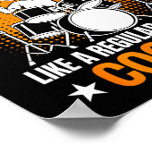 Drumset Drums Lover Percussionist Drummer Kid Drum Poster (Ecke)