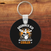 Drumset Drums Lover Percussionist Drummer Kid Drum Schlüsselanhänger (Vorderseite)