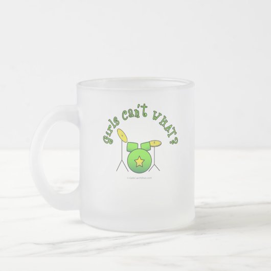 Drumset - grün mattglastasse (Links)