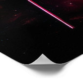 Drumset mit explodierenden Farben Poster (Ecke)