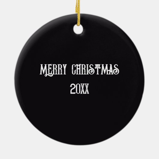 Drumset Personalisierte Weihnachtsfeier Keramikornament (Hinten)