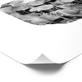Drumset Schwarz-Weiß-Fotodesign Fotodruck (Ecke)